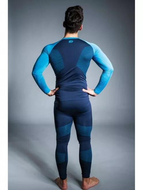Fundango SEAMLESS  Baselayer Set for men in dark blue 4