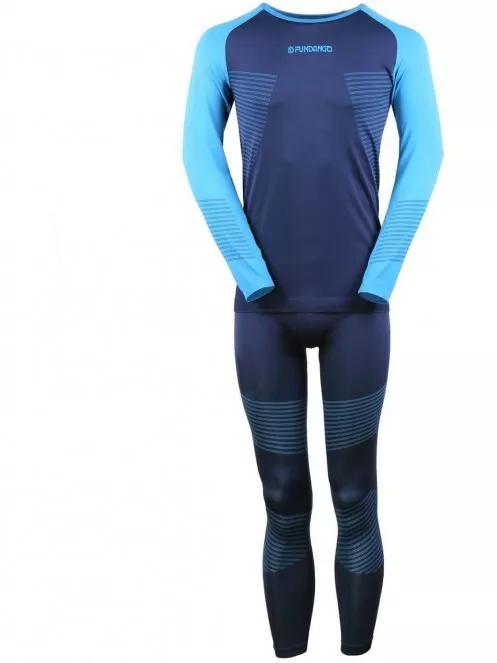 Fundango SEAMLESS  Baselayer Set for men in dark blue 5