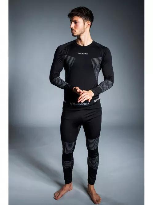 Fundango SEAMLESS  Baselayer Set for men in black 9