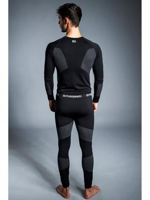Fundango SEAMLESS  Baselayer Set for men in black 10
