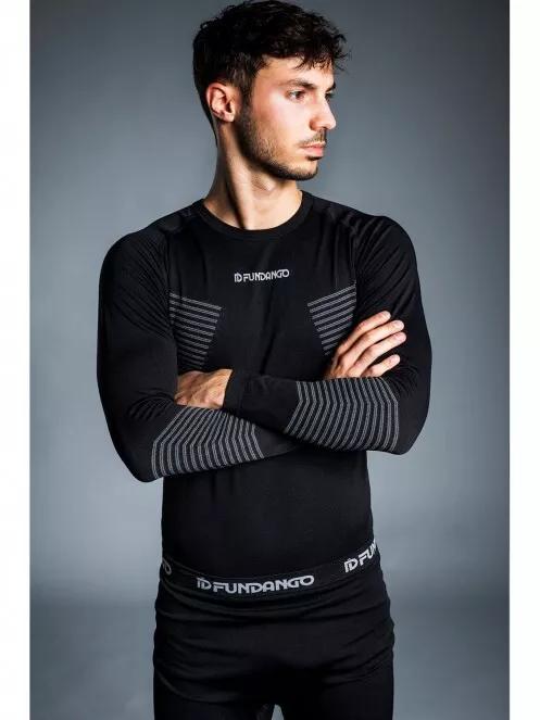 Fundango SEAMLESS  Baselayer Set for men in black 11