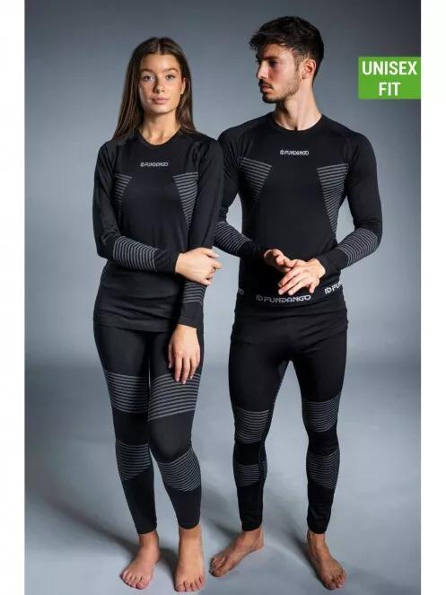 Fundango SEAMLESS  Baselayer Set for men in black 2