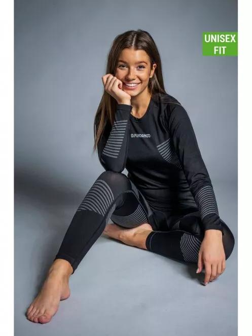 Fundango SEAMLESS  Baselayer Set for men in black 3