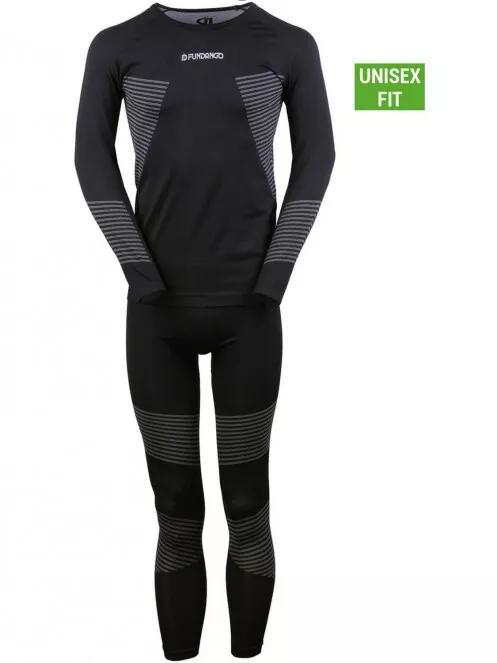 Fundango SEAMLESS  Baselayer Set for men in black 8