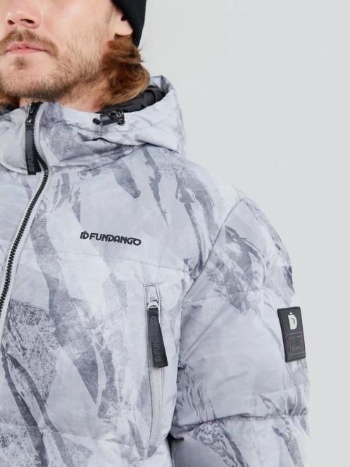 Fundango Ewan Puffer Jacket for men in grey 6