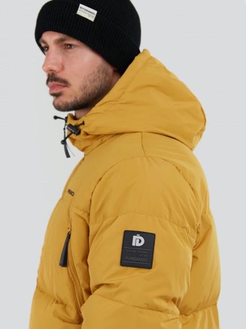 Fundango Ewan Puffer Jacket for men in yellow 6
