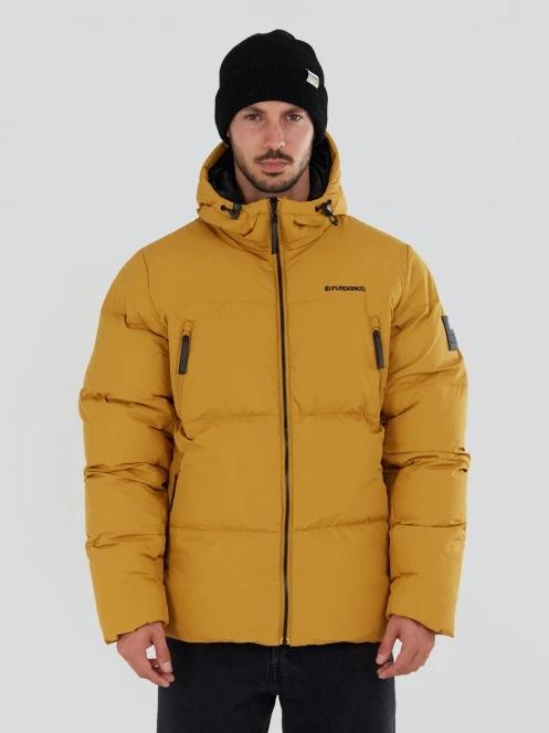 Fundango Ewan Puffer Jacket for men in yellow 2