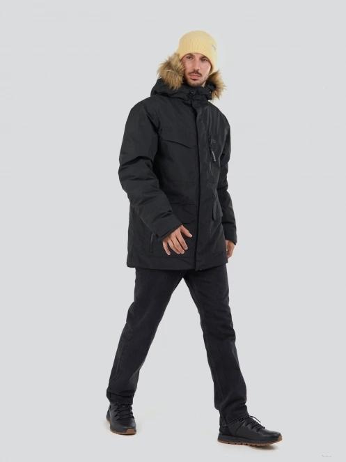 Fundango Venture Parka Jacket for men in black 4