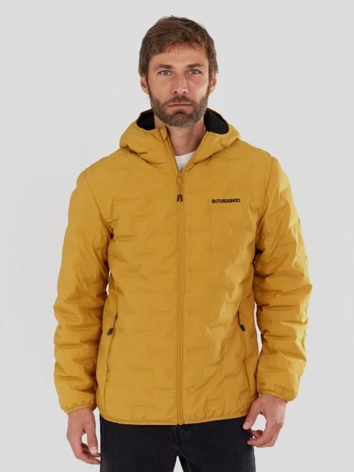 Fundango Smoke Eco Hooded Jacket for men in yellow 2
