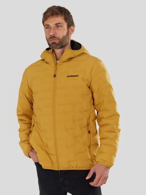 Fundango Smoke Eco Hooded Jacket for men in yellow 5