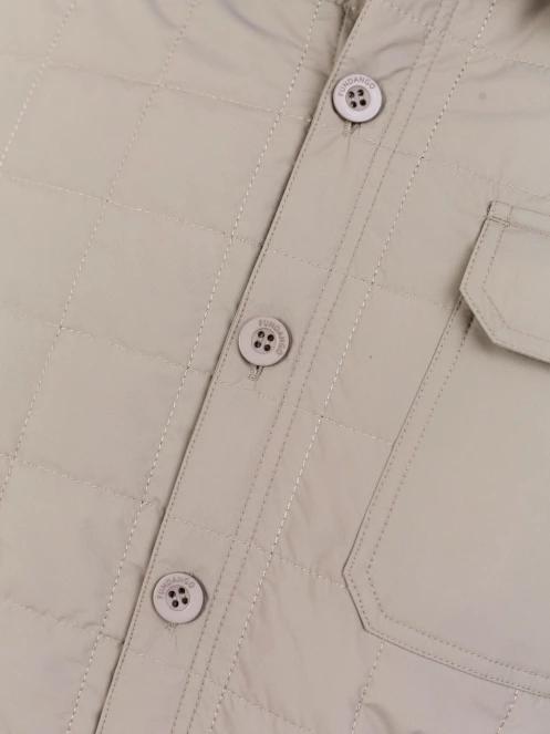Fundango Grido Padded Shirt Jacket for men in sand 8