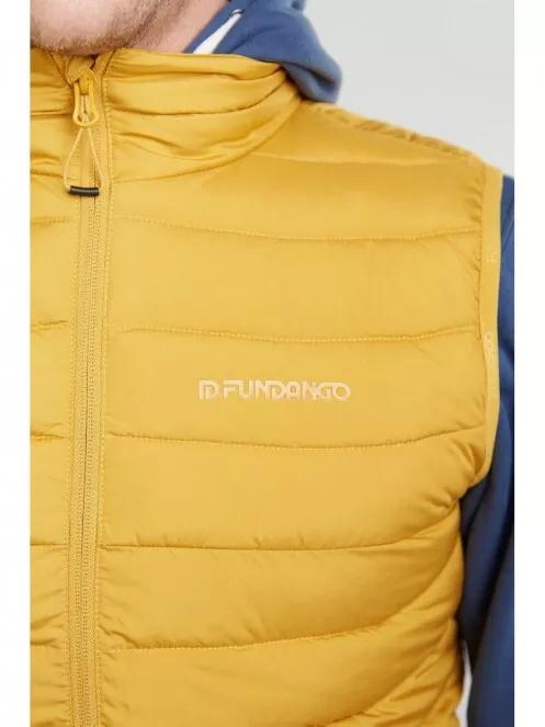 Fundango Hollow Padded Vest for men in yellow 4