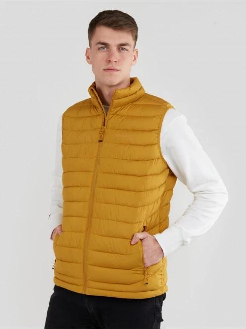 Fundango Hollow Padded Vest for men in yellow 2
