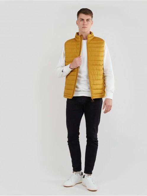 Fundango Hollow Padded Vest for men in yellow 6