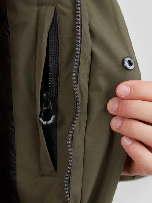Fundango Perill Parka Jacket for men in oliv 9