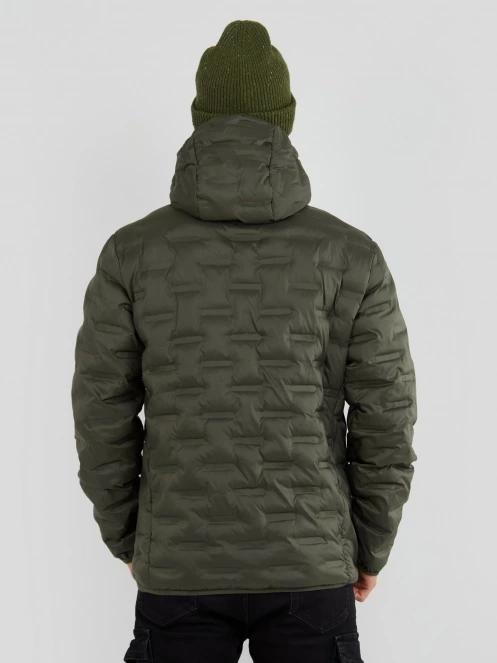 Fundango Smoke Hooded Jacket for men in oliv 3