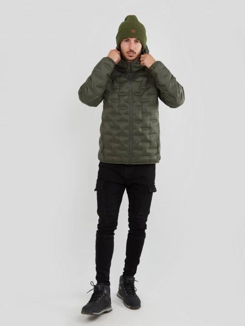 Fundango Smoke Hooded Jacket for men in oliv 4
