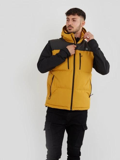Fundango Laurel Padded Vest for men in yellow 5
