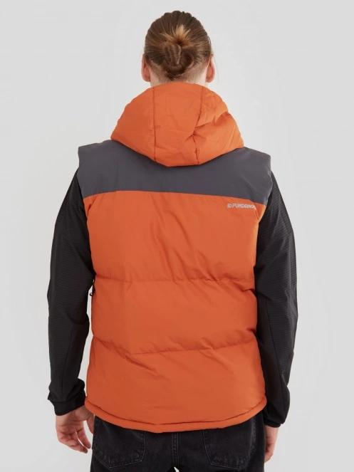 Fundango Laurel Padded Vest for men in red 3