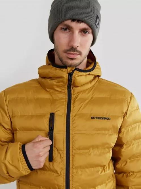 Mustard long padded coat outlet