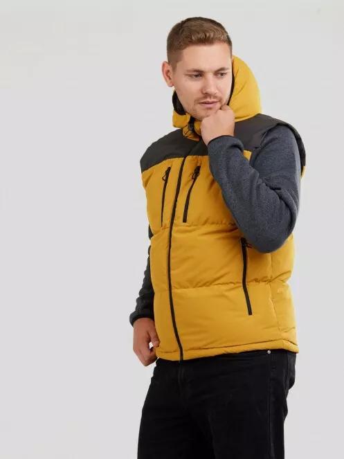 Mens vest yellow hot sale