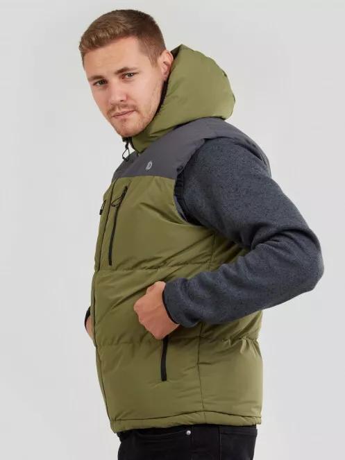 Fundango Laurel Padded Vest for men in oliv 4