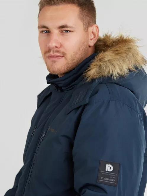 Mens blue deals parka jacket