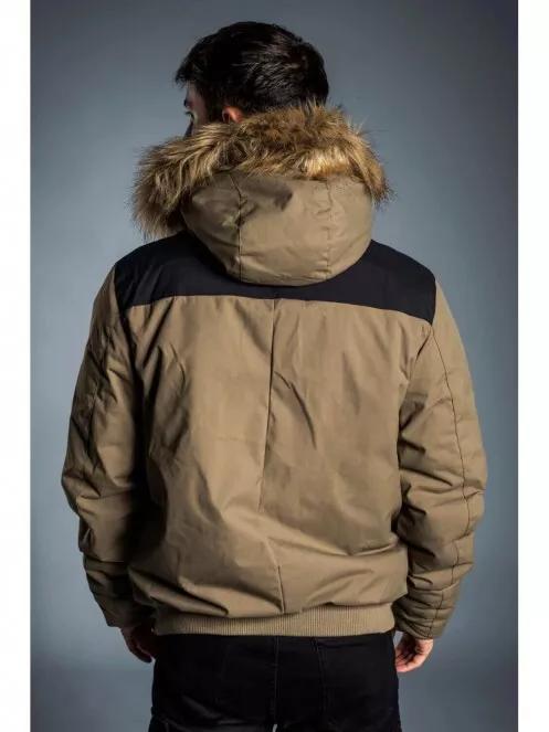 Fundango CARBONE Bomber Jacket for men in oliv 4