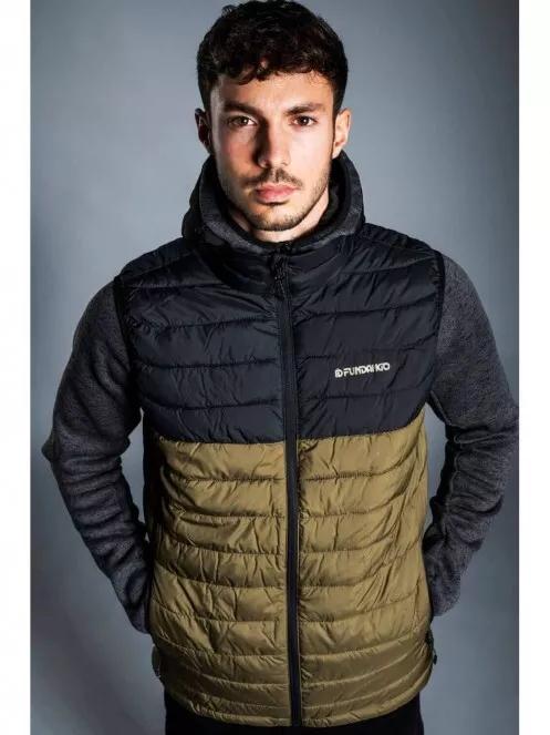 Fundango HOLLOW Padded Vest for men in oliv 5