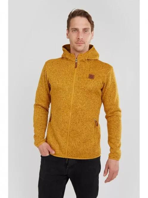 Fundango Obelix Hooded Fleece for men in yellow 2