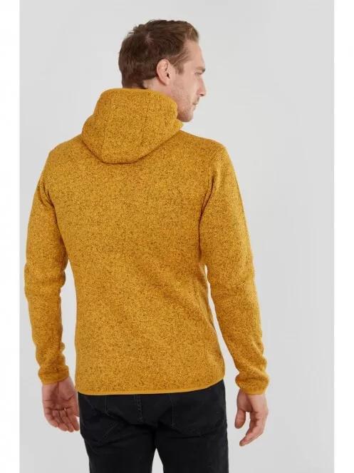 Fundango Obelix Hooded Fleece for men in yellow 3