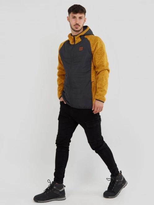 Fundango Obsidian Hybrid Jacket for men in brown 4