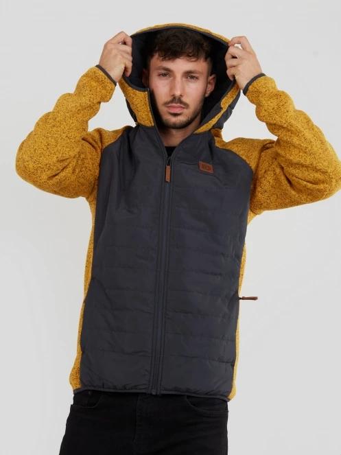 Fundango Obsidian Hybrid Jacket for men in brown 5