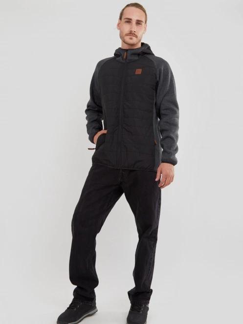 Fundango Obsidian Hybrid Jacket for men in black 4