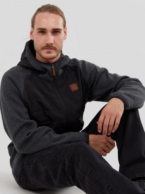 Fundango Obsidian Hybrid Jacket for men in black 6