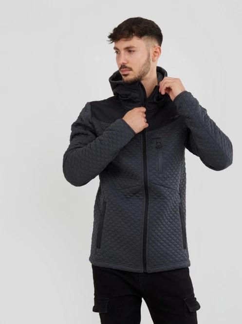 Fundango Ashford Insulated Fleece Jacket for men in black 2