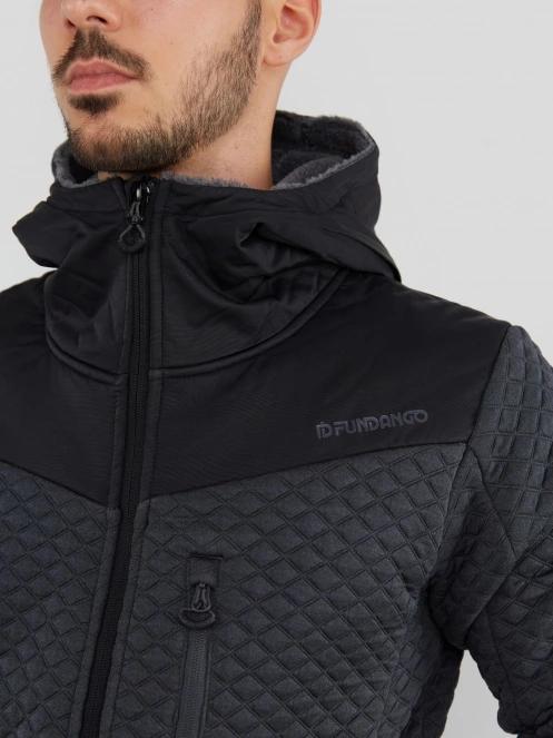 Fundango Ashford Insulated Fleece Jacket for men in black 6