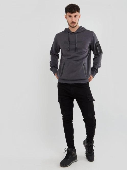 Fundango Force Tech Pullover for men in grey 4