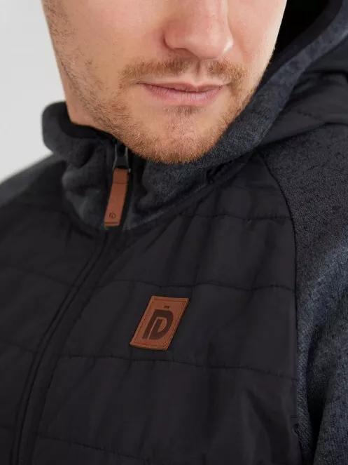 Fundango Obsidian Hybrid Jacket for men in black 4