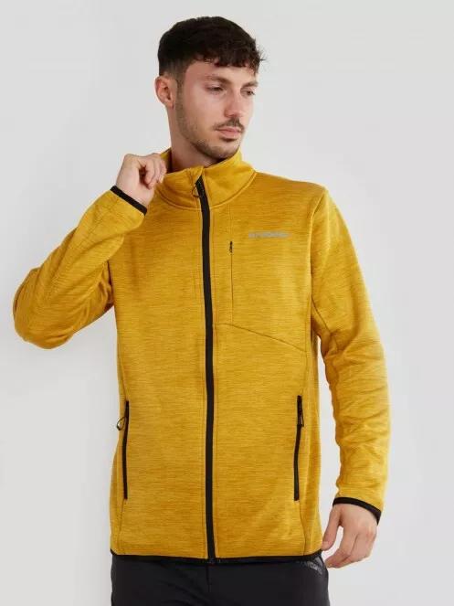 Fundango Jefferson Fleece Jacket for men in yellow 2