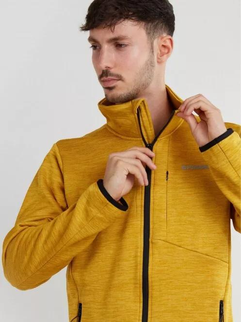 Fundango Jefferson Fleece Jacket for men in yellow 4