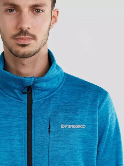 Fundango Jefferson Fleece Jacket for men in light blue 4