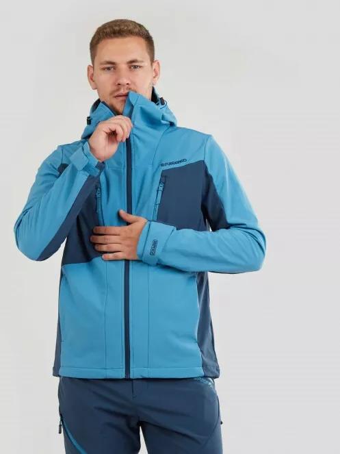 Fundango Rauris Softshell Jacket M for men in light blue 4