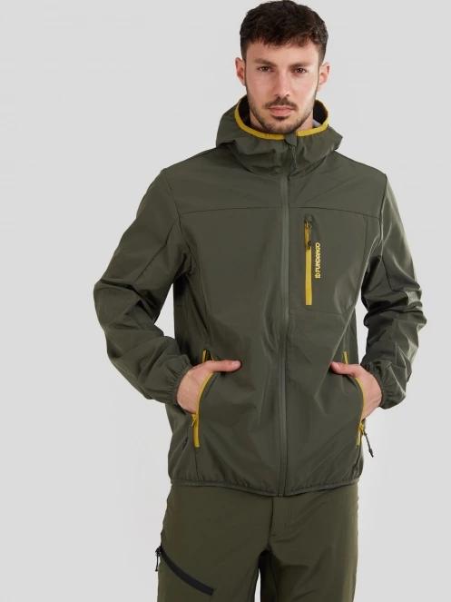 Fundango Alloy Hooded Softshell for men in green 2
