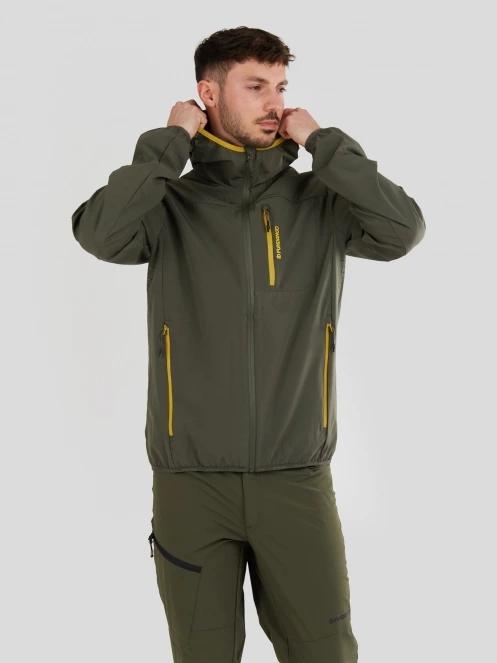 Fundango Alloy Hooded Softshell for men in green 5