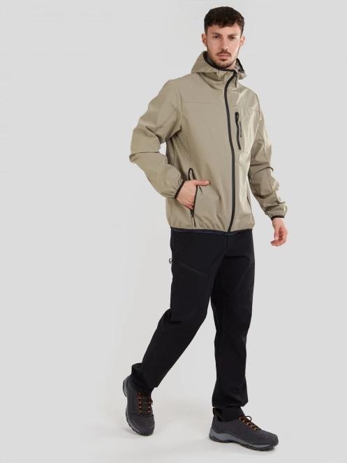 Fundango Alloy Hooded Softshell for men in sand 4