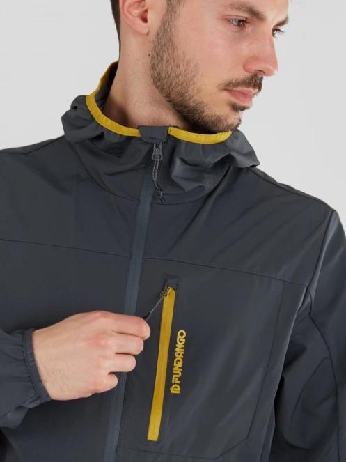 Fundango Alloy Hooded Softshell for men in grey 5