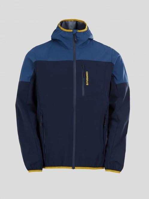 Fundango Alloy Hooded Softshell for men in dark blue 8