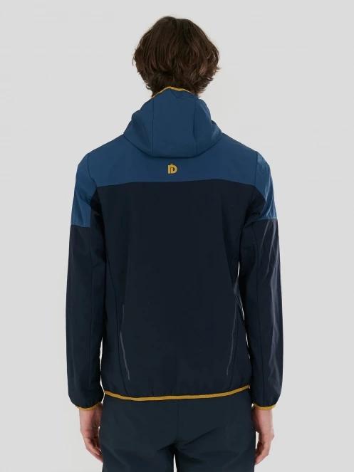 Fundango Alloy Hooded Softshell for men in dark blue 3