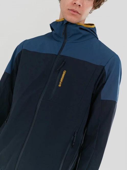 Fundango Alloy Hooded Softshell for men in dark blue 7